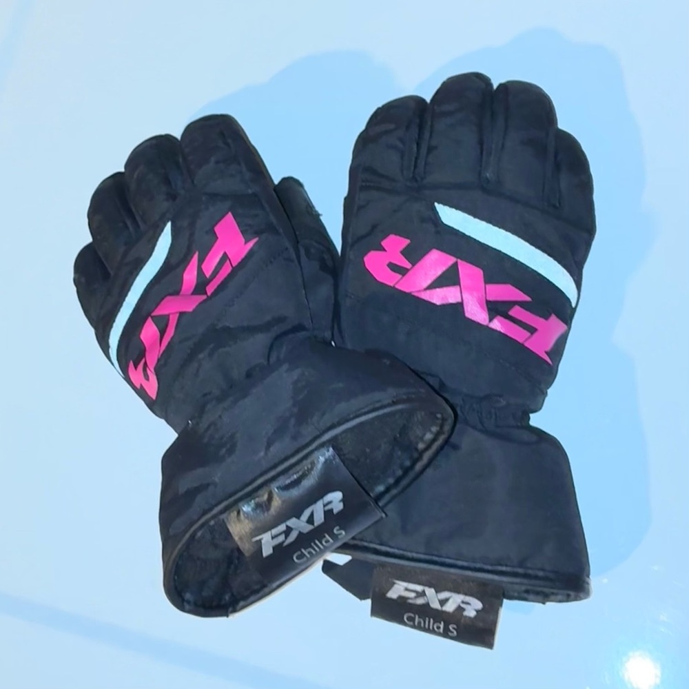 FXR Octane Snowmobiling Gloves - Girls Size Small - Picture 2 of 6